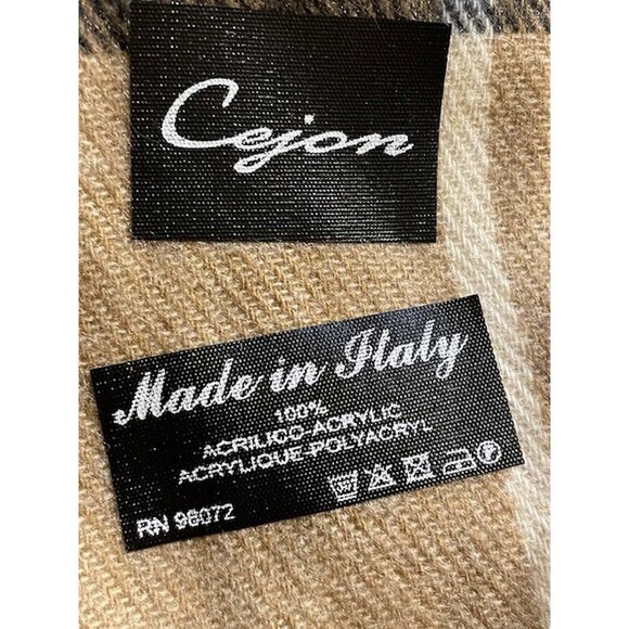 Cejon Women s Ombré Fringe Italian Soft Scarf Green Ombre (444) - Picture 2 of 5